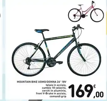 Spazio Conad Mountain bike uomo / donna 26 18v offerta