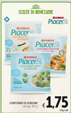 Spazio Conad Conad piacersi contorno di verdure offerta