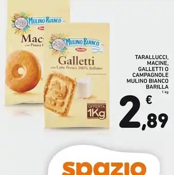 Spazio Conad Barilla tarallucci , macine , galletti o campagnole offerta