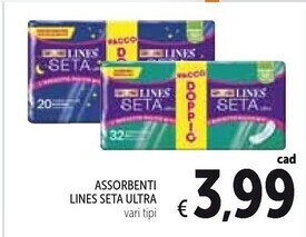 Lines assorbenti seta ultra