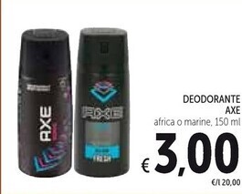 Spazio Conad Axe deodorante offerta