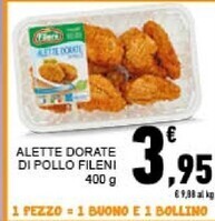 Conad City Fileni alette dorate di pollo offerta