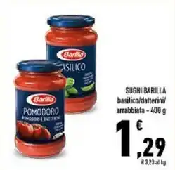 Conad City Barilla sughi basilico offerta
