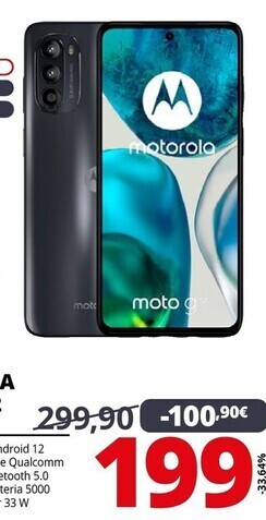 Comet Motorola moto g52 16,8 cm (6.6) dual sim ibrida android 12 4g usb tipo-c 6 gb 128 gb 5000 mah grigio offerta