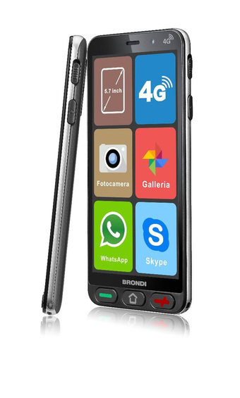 Comet Brondi amico smartphone s nero 14,5 cm (5.7) doppia sim android 8.1 4g usb tipo-c 1 gb 8 gb 2800 mah offerta