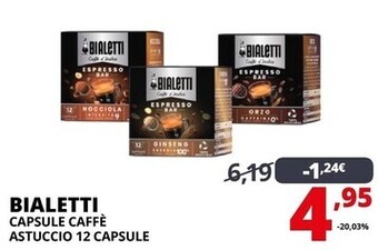 Comet Bialetti capsule caffè astuccio 12 capsule offerta