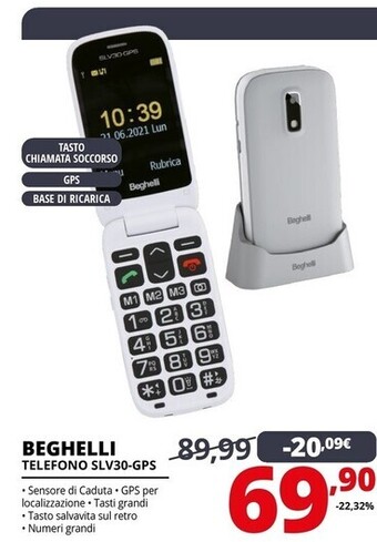 Beghelli telefono slv30-gps
