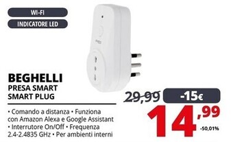 Comet Beghelli presa smart smart plug offerta