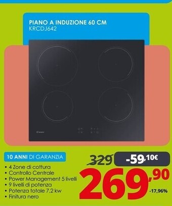 Comet Candy piano a induzione 60 cm krcdj642 offerta