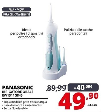Comet Panasonic irrigatore orale ew1311g845 offerta
