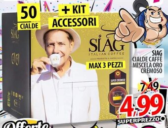 Il Genio Supermercato Siag Cialde Caffè Miscela Oro Cremoso offerta