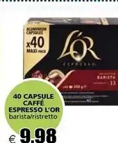 L'or espresso 40 capsule caffé
