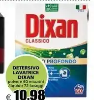 Il Gigante Dixan detersivo lavatrice offerta
