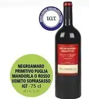 Il Gigante Mandorla - negroamaro primitivo puglia o rosso veneto soprasasso igt offerta