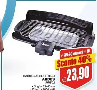 Il Gigante Ardes barbecue elettrico ar1b02 offerta
