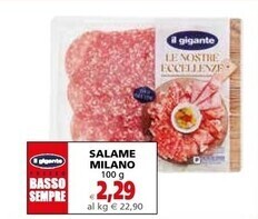 Il Gigante Il gigante salame milano offerta
