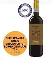 Borgo dei filar - nero d' avola doc o grecanico igt
