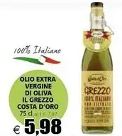 Il Gigante Costa d'oro olio extra vergine di oliva il grezzo offerta