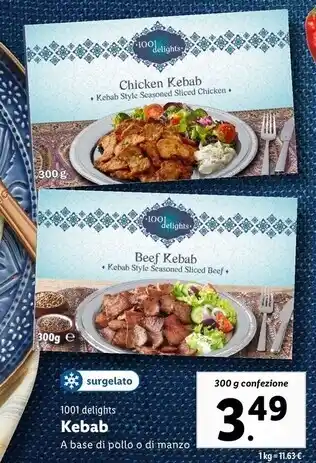 Lidl 1001 delights - kebab offerta