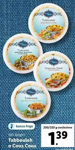 Lidl 1001 delights - tabbouleh o cous cous offerta