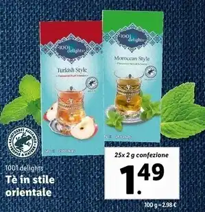 Lidl 1001 delights - tè in stile orientale offerta