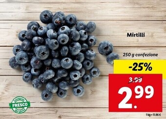 Lidl Mirtilli offerta