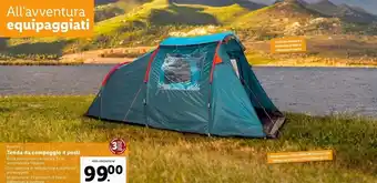 Lidl Rocktrail - tenda da campeggio 4 posti offerta