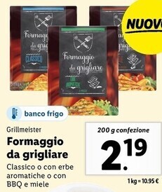 Lidl Grillmeister - formaggio da grigliare offerta