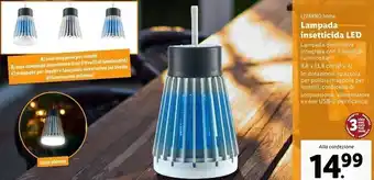 Lidl Livarno home lampada insetticida led offerta