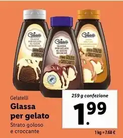 Lidl Gelatelli glassa per galato offerta