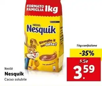 Lidl Nestlè nesquik offerta