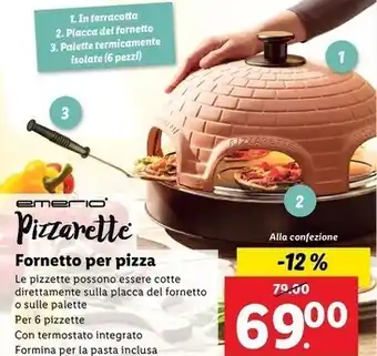 Emerio - fornetto per pizza