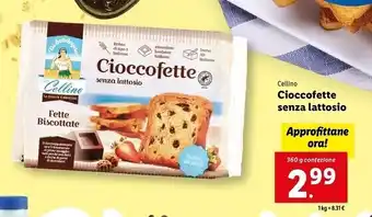 Lidl Cellino cioccofette senza lattosio offerta