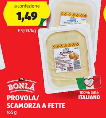 ALDI Bonlà Provola/Scamorza a fette 165 g offerta