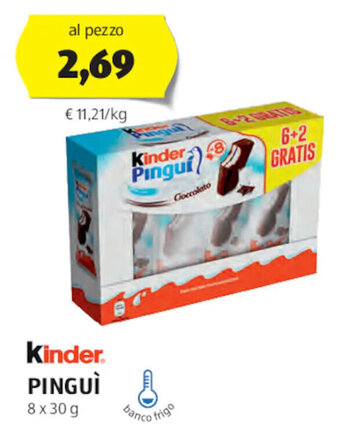 ALDI Kinder Pinguì 8 x 30 g offerta