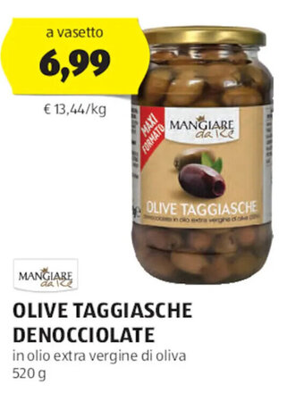 ALDI Mangiare Olive Taggiasche Denocciolate 520 g offerta