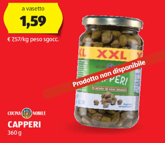 ALDI Cucina Nobile Capperi 360 g offerta