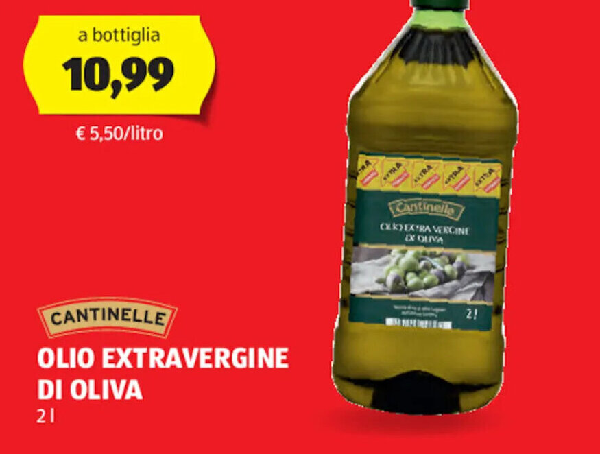 Cantinelle Olio extravergine di oliva 2 l offerta di ALDI