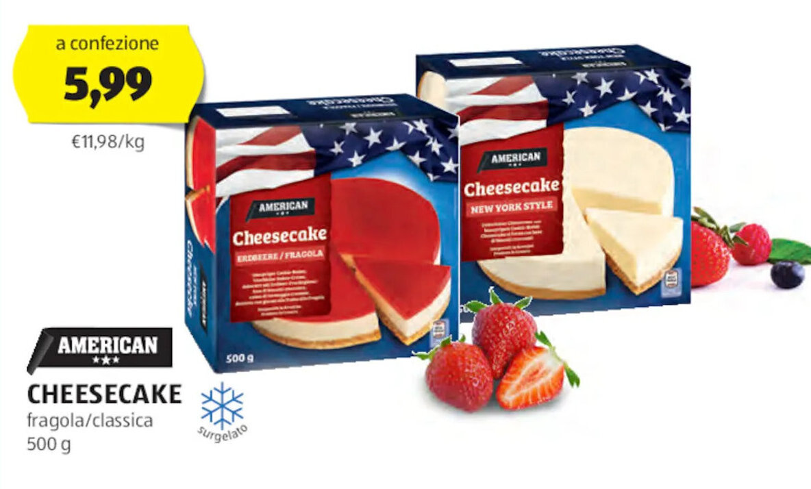 American Cheesecake 500 g offerta di ALDI