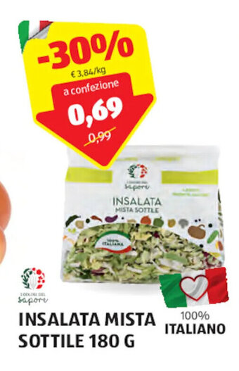 ALDI Insalata Mista Sottile 180 g offerta