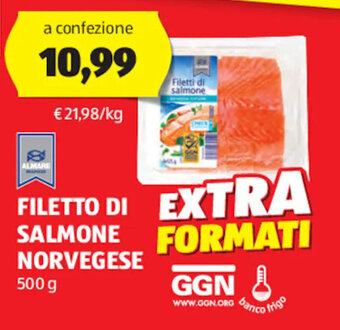 ALDI Almare Filetto di salmone norvegese 500 g offerta