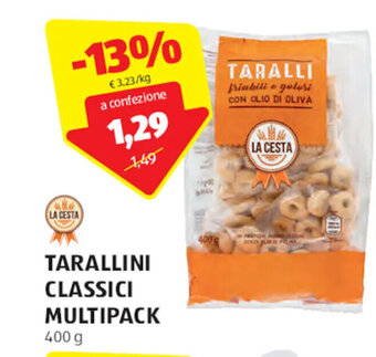 ALDI La Cesta Tarallini classici multipack 400 g offerta