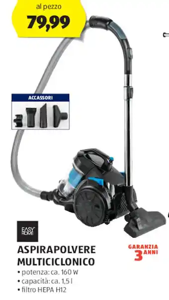 ALDI Easy Home Aspirapolvere multiciclonico offerta