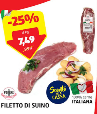 ALDI Il Podere Filetto di suino offerta