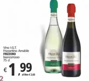 Frizzoro Vino I.G.T. Frizzantino Amabile 75 cl