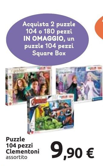 Carrefour Puzzle 104 pezzi Clementoni offerta