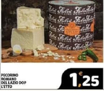 Premium Supermercati Pecorino Romano del Lazio DOP L'etto offerta