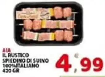 Premium Supermercati Aia Il Rustico Spiedino di Suino 100% Italiano 420gr offerta