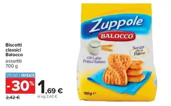 Carrefour Balocco Biscotti classici 700 g offerta