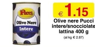 Sì con te Pucci olive nere intere offerta